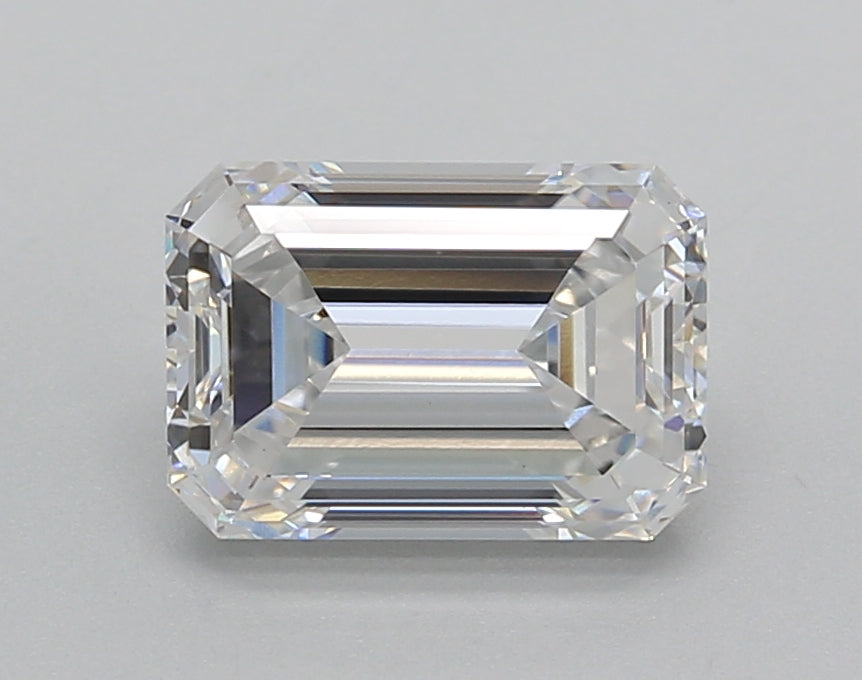 2.02 Carat Emerald Shaped, Very Good Cut, D Color, VS1 Clarity, IGI Certified Lab Grown Diamond