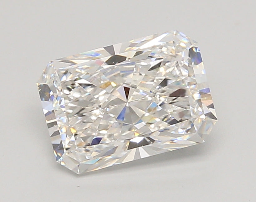 2.04 Carat Radiant Shaped, Ideal Cut, E Color, VVS1 Clarity, IGI Certified Lab Grown Diamond