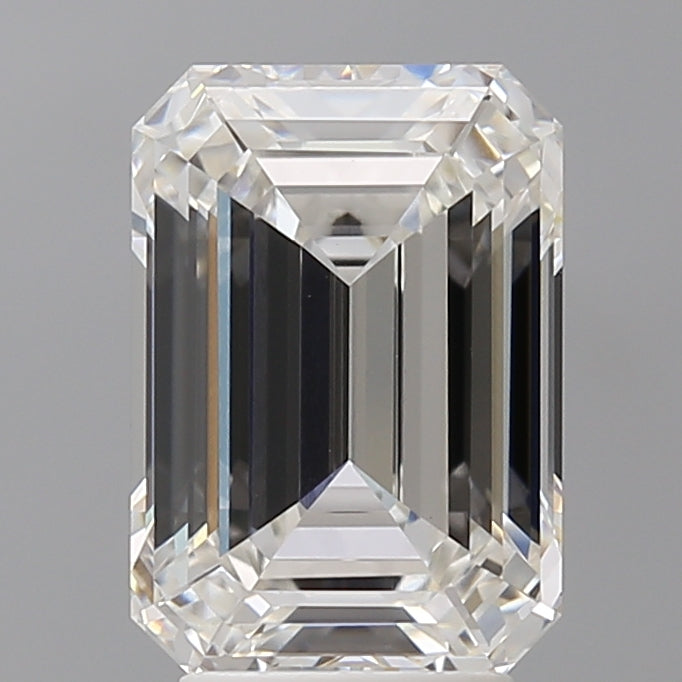 4.05 Carat Emerald Shaped, Ideal Cut, F Color, VVS2 Clarity, IGI Certified Lab Grown Diamond