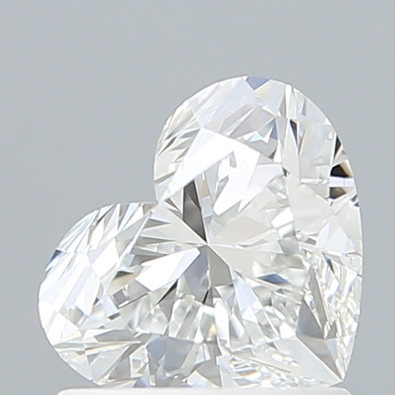 1.07 Carat Heart Shaped, Ideal Cut, D Color, VVS1 Clarity, IGI Certified Lab Grown Diamond