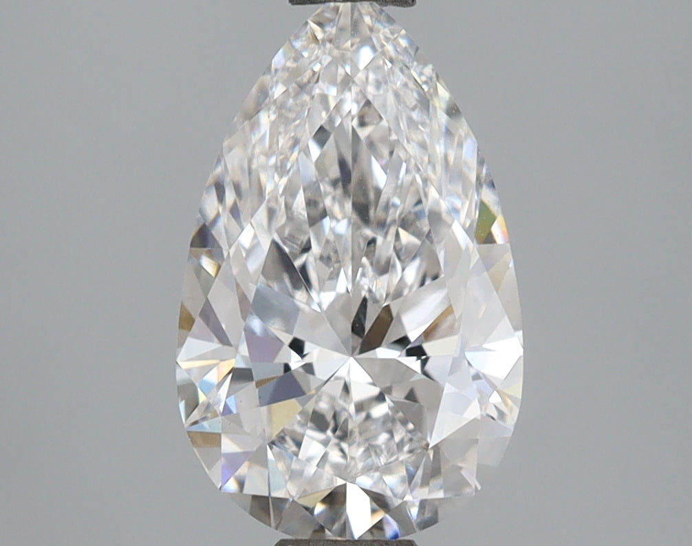 2.07 Carat Pear Shaped, Ideal Cut, D Color, VS1 Clarity, IGI Certified Lab Grown Diamond