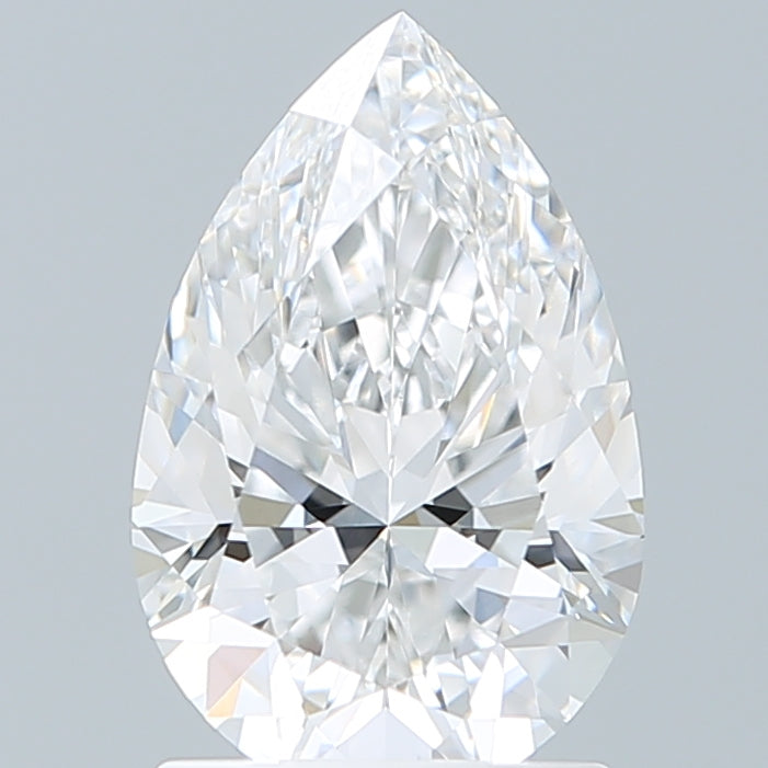 1.60 Carat Pear Shaped, Ideal Cut, E Color, VVS2 Clarity, IGI Certified Lab Grown Diamond