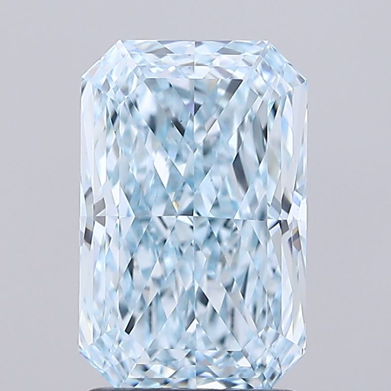 2.01 Carat Radiant Shaped, Ideal Cut, VS1 Clarity, IGI Certified Lab Grown Diamond