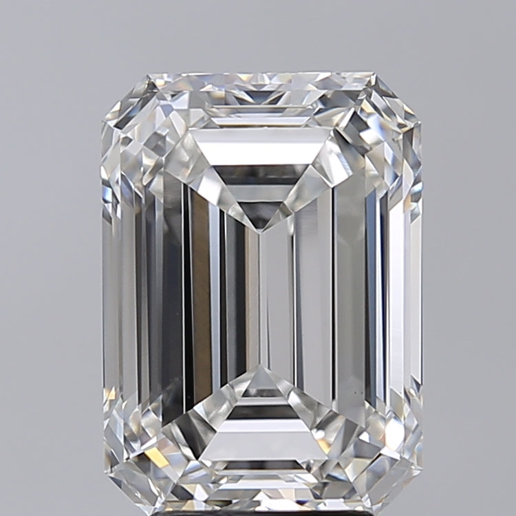5.02 Carat Emerald Shaped, Very Good Cut, F Color, VVS2 Clarity, IGI Certified Lab Grown Diamond