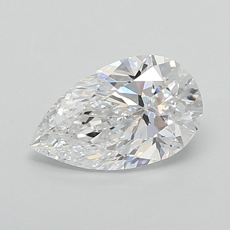 0.99 Carat Pear Shaped, Excellent Cut, D Color, VS1 Clarity, IGI Certified Lab Grown Diamond