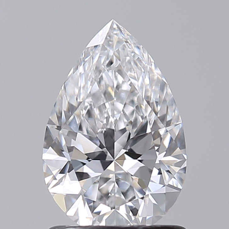 1.02 Carat Pear Shaped, Excellent Cut, D Color, VVS2 Clarity, IGI Certified Lab Grown Diamond