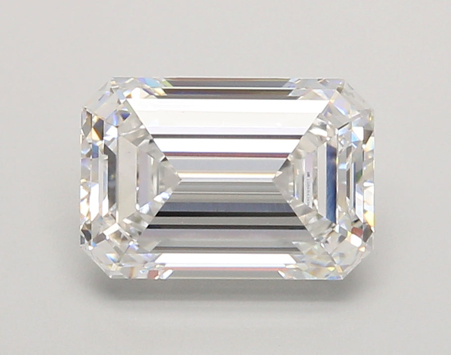3.03 Carat Emerald Shaped, Ideal Cut, D Color, VS1 Clarity, IGI Certified Lab Grown Diamond