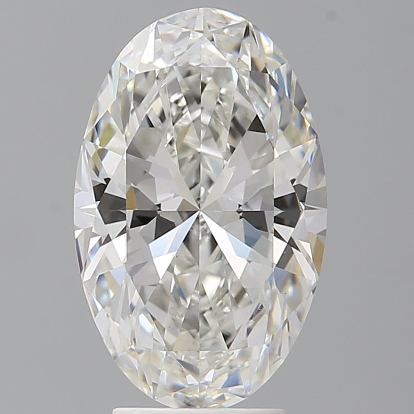 4.10 Carat Oval Shaped, Ideal Cut, F Color, VVS2 Clarity, IGI Certified Lab Grown Diamond