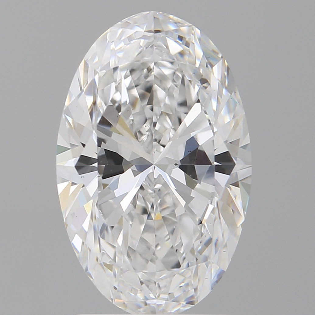 2.58 Carat Oval Shaped, Ideal Cut, D Color, VS1 Clarity, IGI Certified Lab Grown Diamond