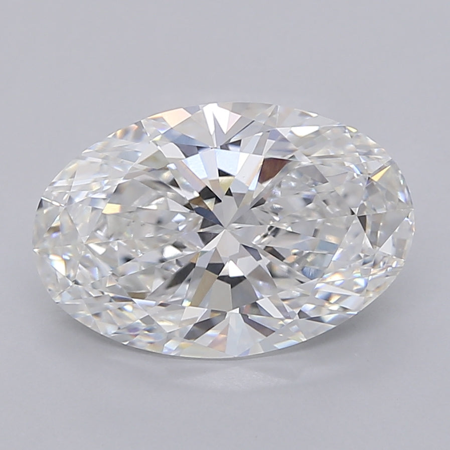 4.01 Carat Oval Shaped, Excellent Cut, D Color, VVS2 Clarity, IGI Certified Lab Grown Diamond