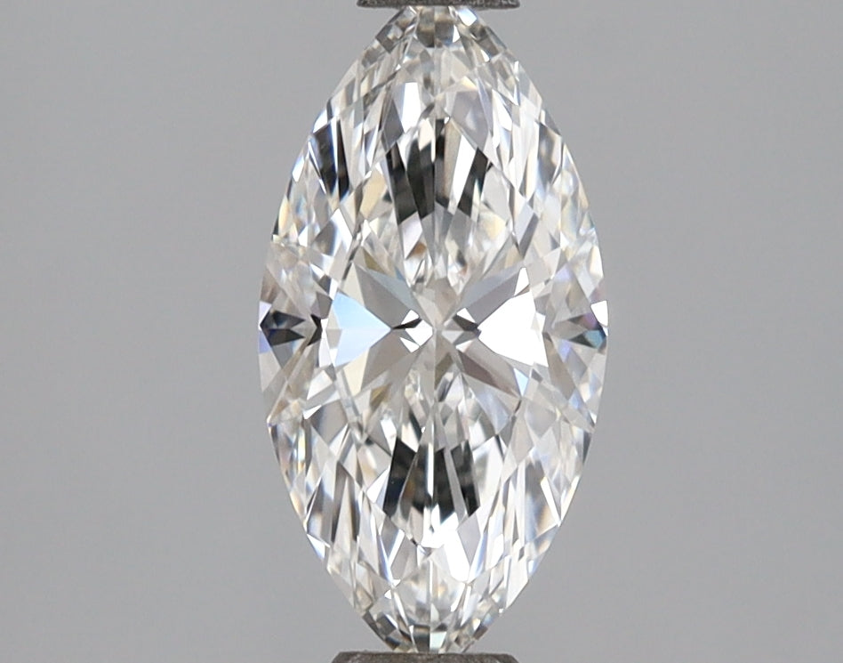 1.09 Carat Marquise Shaped, Ideal Cut, F Color, VVS2 Clarity, IGI Certified Lab Grown Diamond