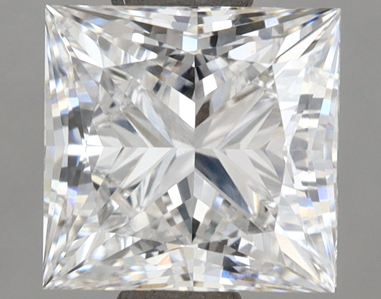 1.52 Carat Princess Shaped, Ideal Cut, D Color, VVS1 Clarity, IGI Certified Lab Grown Diamond