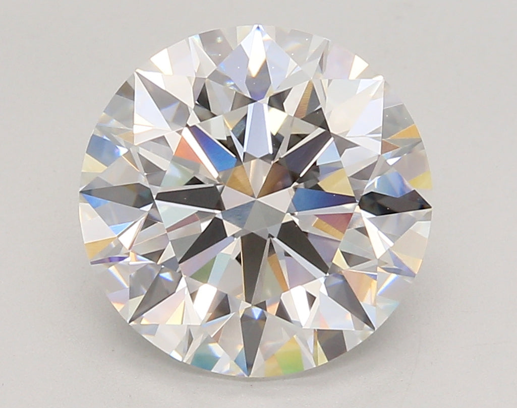 5.08 Carat Round Shaped, Ideal Cut, F Color, VVS1 Clarity, IGI Certified Lab Grown Diamond