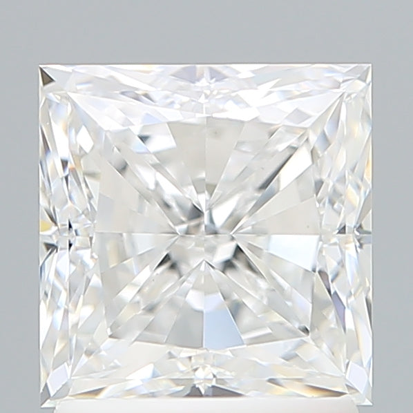 2.06 Carat Princess Shaped, Ideal Cut, D Color, VS1 Clarity, IGI Certified Lab Grown Diamond
