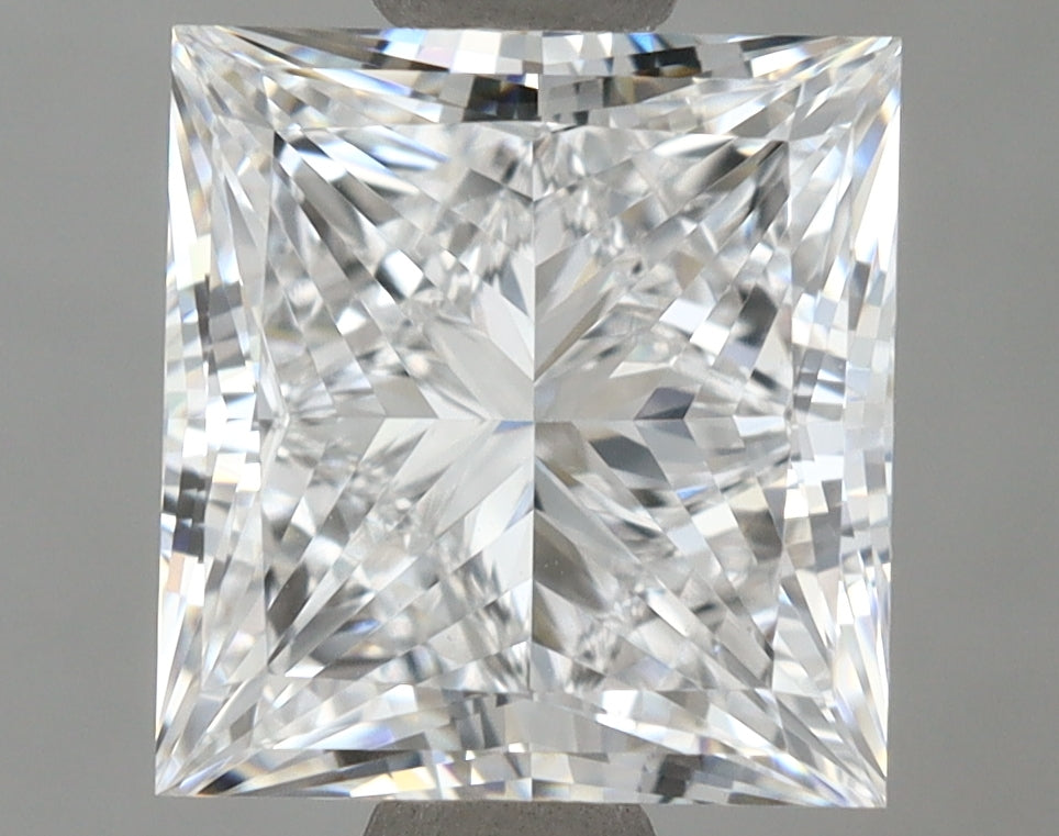 2.51 Carat Princess Shaped, Ideal Cut, D Color, VVS1 Clarity, IGI Certified Lab Grown Diamond