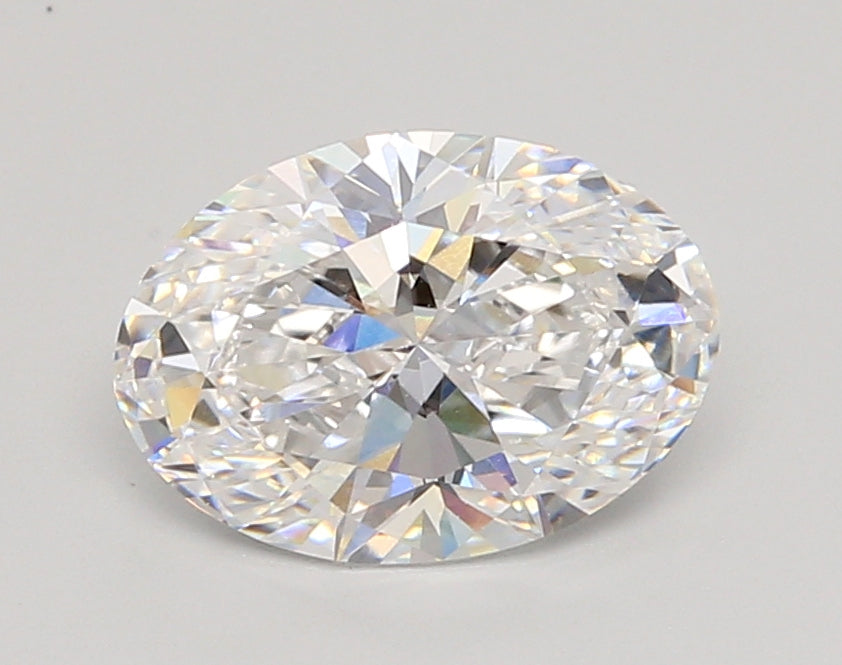 2.05 Carat Oval Shaped, Ideal Cut, D Color, VVS2 Clarity, IGI Certified Lab Grown Diamond