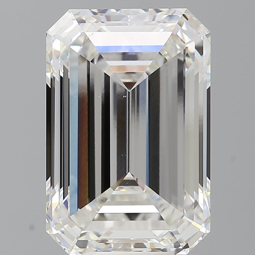 9.50 Carat Emerald Shaped, Excellent Cut, F Color, VS1 Clarity, IGI Certified Lab Grown Diamond