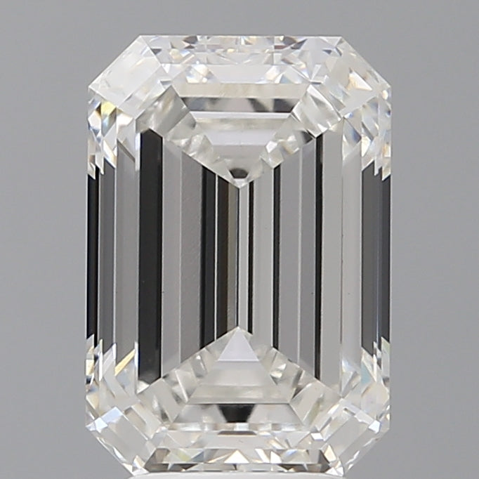4.41 Carat Emerald Shaped, Ideal Cut, E Color, VS1 Clarity, IGI Certified Lab Grown Diamond