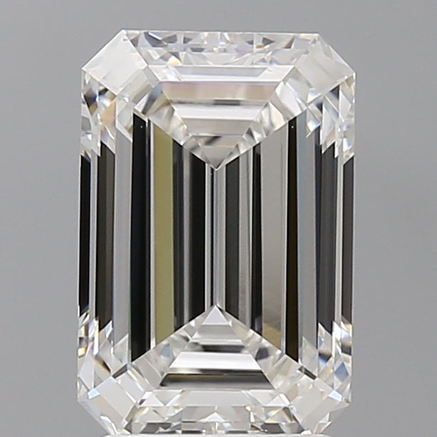 2.99 Carat Emerald Shaped, Ideal Cut, F Color, VVS2 Clarity, IGI Certified Lab Grown Diamond