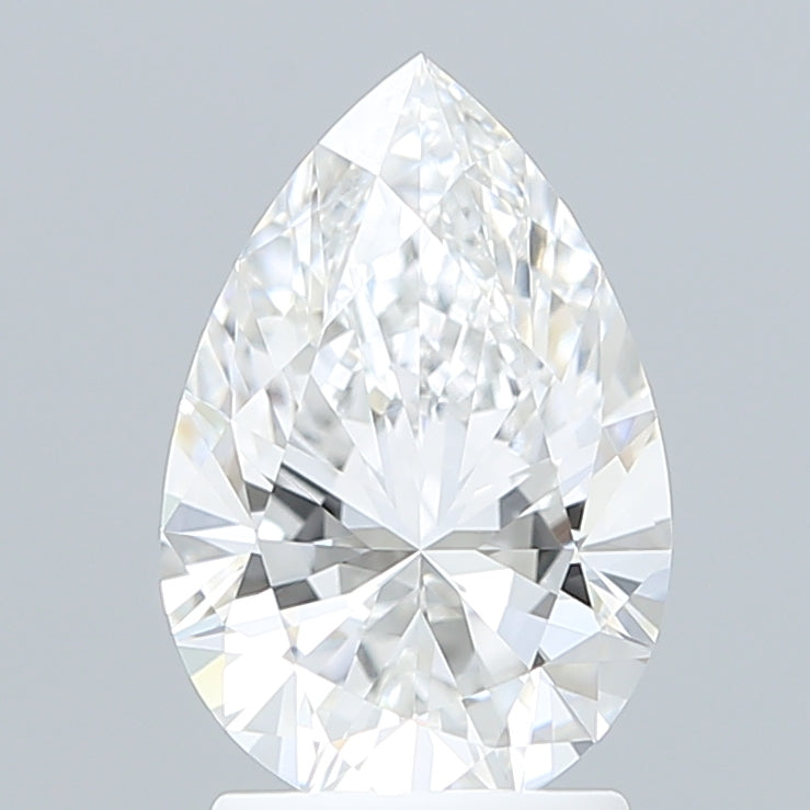 2.09 Carat Pear Shaped, Ideal Cut, E Color, VVS1 Clarity, IGI Certified Lab Grown Diamond