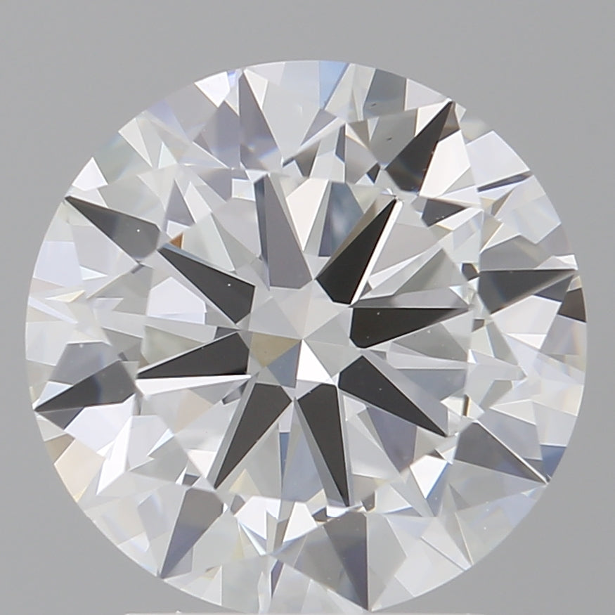 3.00 Carat Round Shaped, Excellent Cut, E Color, VVS2 Clarity, IGI Certified Lab Grown Diamond