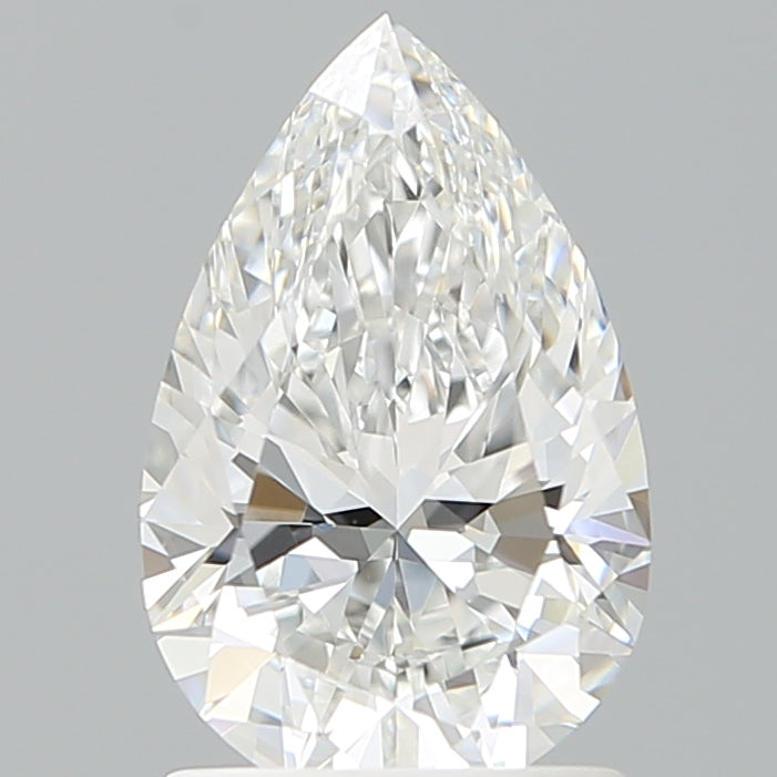 1.53 Carat Pear Shaped, Ideal Cut, E Color, VVS2 Clarity, IGI Certified Lab Grown Diamond