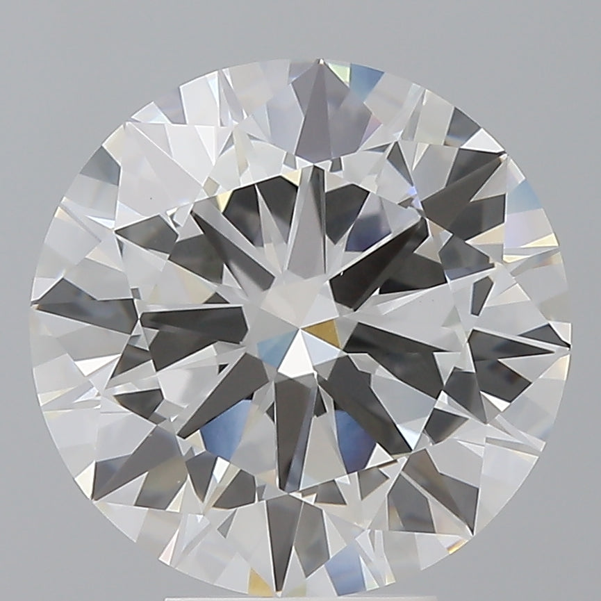 6.03 Carat Round Shaped, Excellent Cut, E Color, VVS2 Clarity, IGI Certified Lab Grown Diamond