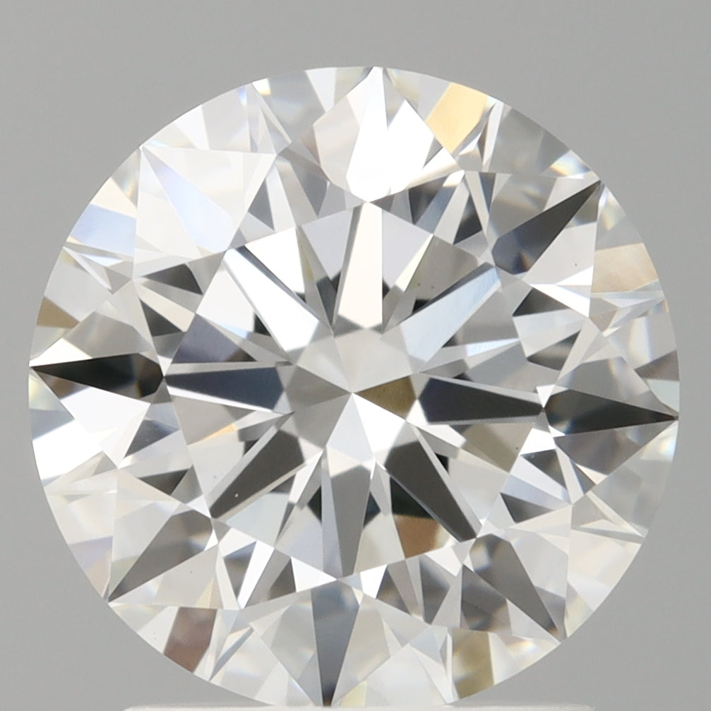 2.10 Carat Round Shaped, Ideal Cut, E Color, VVS2 Clarity, IGI Certified Lab Grown Diamond