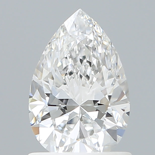 1.05 Carat Pear Shaped, Excellent Cut, E Color, VVS2 Clarity, IGI Certified Lab Grown Diamond