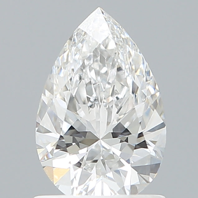 1.08 Carat Pear Shaped, Ideal Cut, D Color, VVS2 Clarity, IGI Certified Lab Grown Diamond