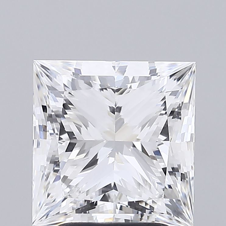 3.00 Carat Princess Shaped, Ideal Cut, E Color, VVS1 Clarity, IGI Certified Lab Grown Diamond
