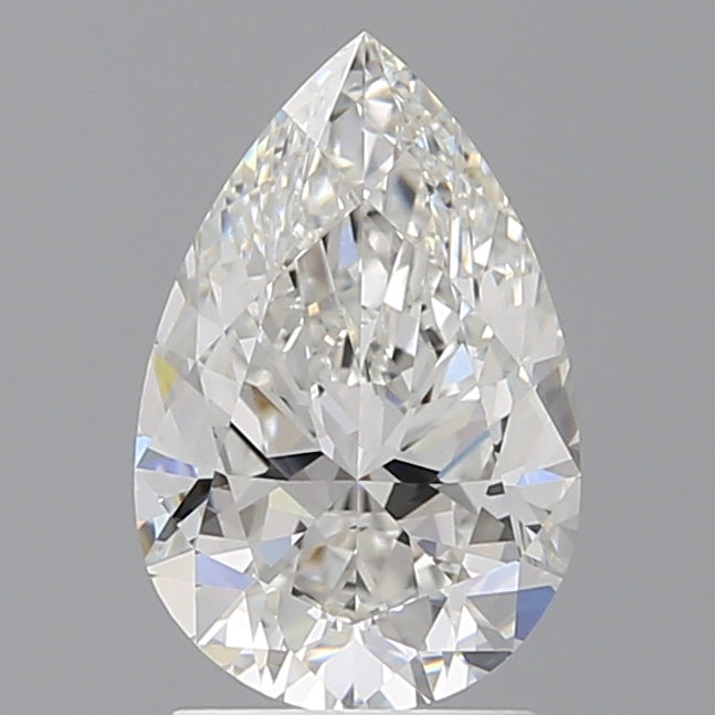 2.10 Carat Pear Shaped, Ideal Cut, F Color, VVS2 Clarity, IGI Certified Lab Grown Diamond