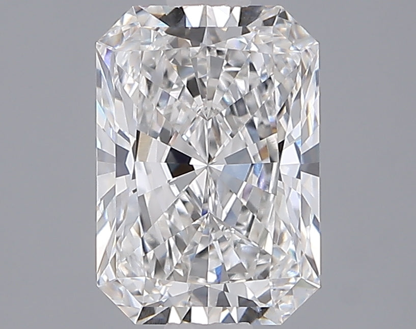 2.05 Carat Radiant Shaped, Ideal Cut, E Color, VVS2 Clarity, IGI Certified Lab Grown Diamond