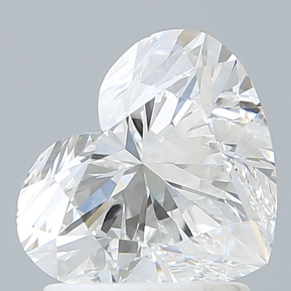 1.71 Carat Heart Shaped, Ideal Cut, D Color, VVS2 Clarity, IGI Certified Lab Grown Diamond