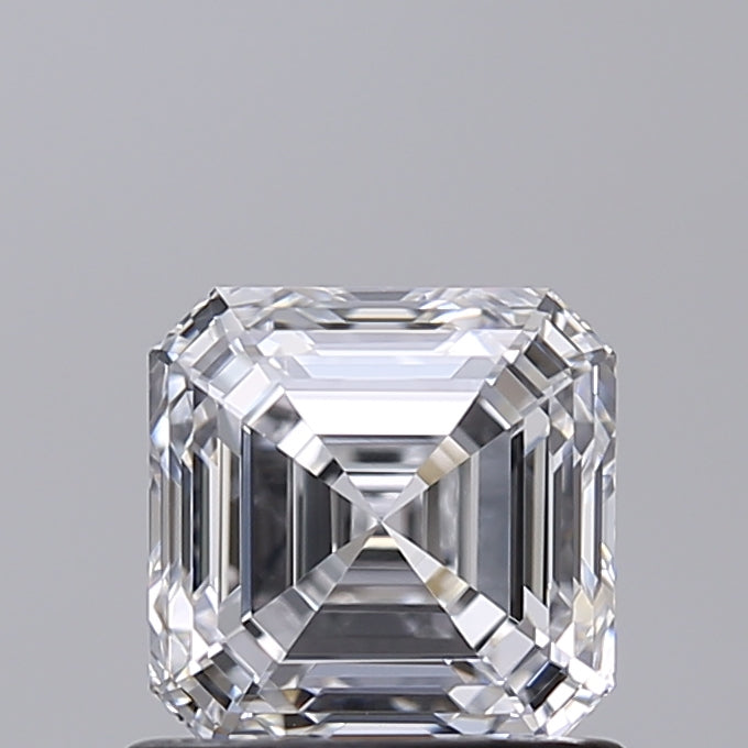 1.02 Carat Asscher Shaped, Very Good Cut, D Color, VVS2 Clarity, IGI Certified Lab Grown Diamond