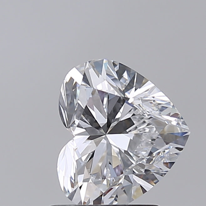 1.50 Carat Heart Shaped, Very Good Cut, D Color, VVS2 Clarity, IGI Certified Lab Grown Diamond