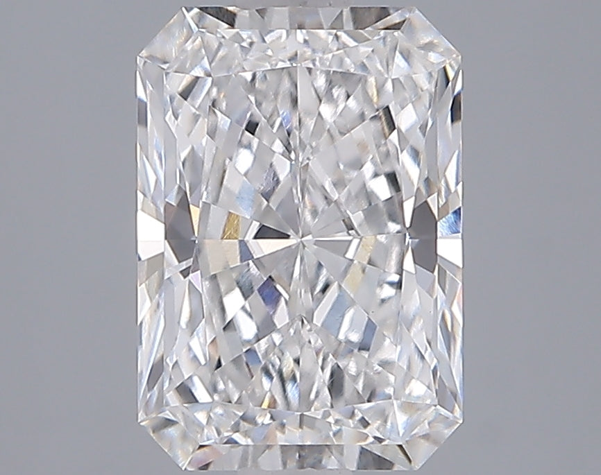 2.52 Carat Radiant Shaped, Ideal Cut, D Color, VVS2 Clarity, IGI Certified Lab Grown Diamond