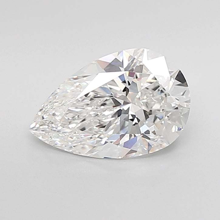 3.05 Carat Pear Shaped, Ideal Cut, E Color, VVS2 Clarity, IGI Certified Lab Grown Diamond