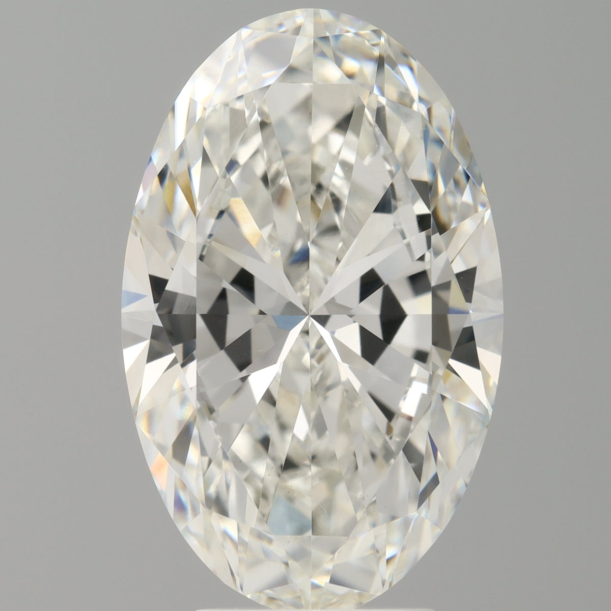 5.02 Carat Oval Shaped, Ideal Cut, F Color, VVS2 Clarity, IGI Certified Lab Grown Diamond