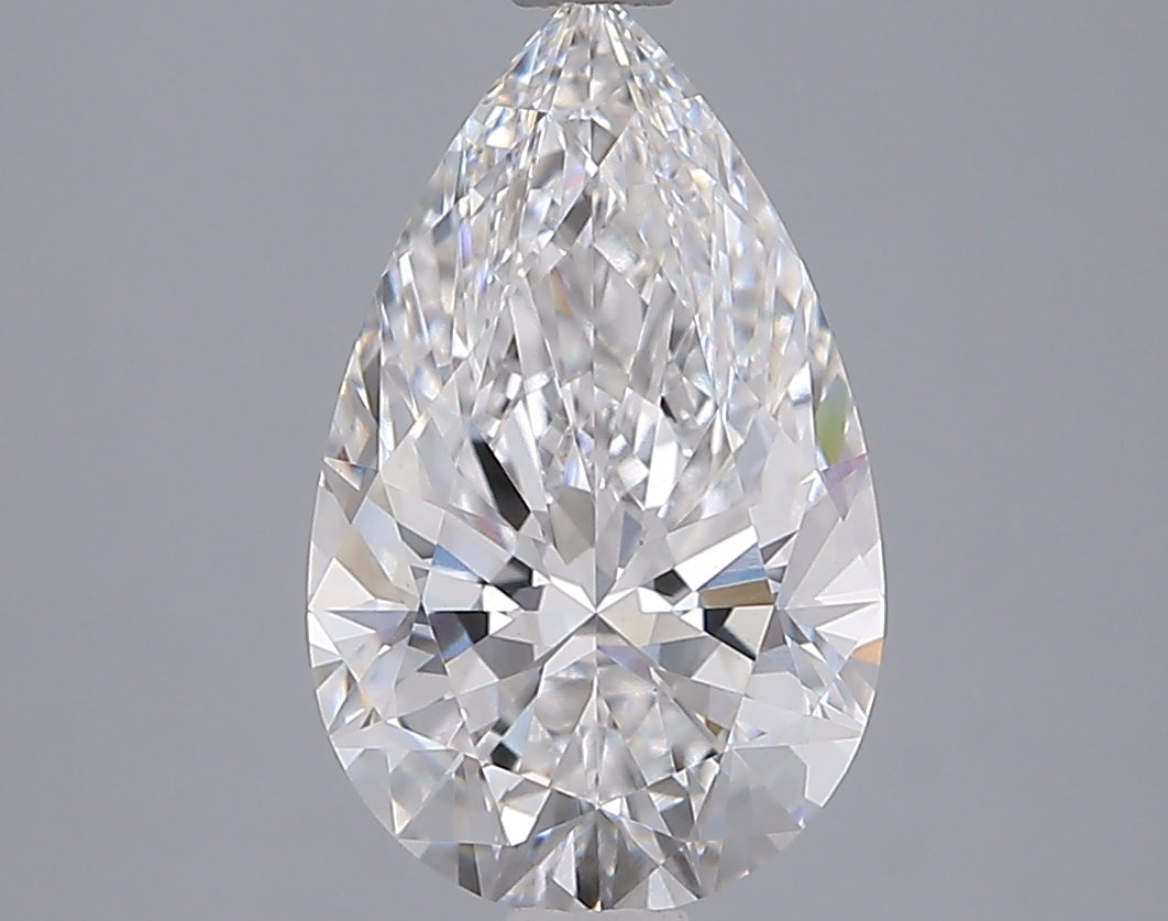 2.55 Carat Pear Shaped, Ideal Cut, D Color, VVS2 Clarity, IGI Certified Lab Grown Diamond