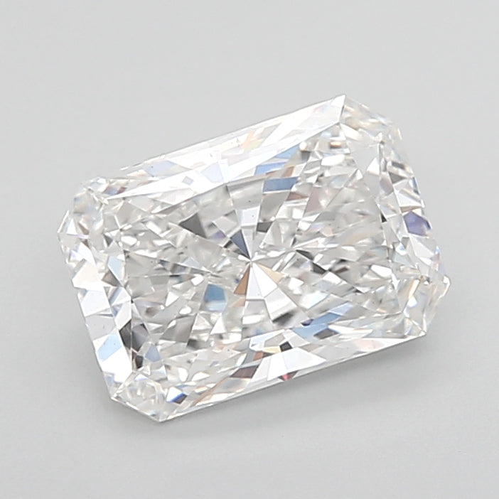 3.07 Carat Radiant Shaped, Ideal Cut, E Color, VS1 Clarity, IGI Certified Lab Grown Diamond