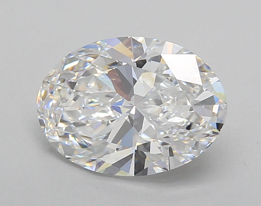 2.02 Carat Oval Shaped, Excellent Cut, D Color, VVS2 Clarity, IGI Certified Lab Grown Diamond