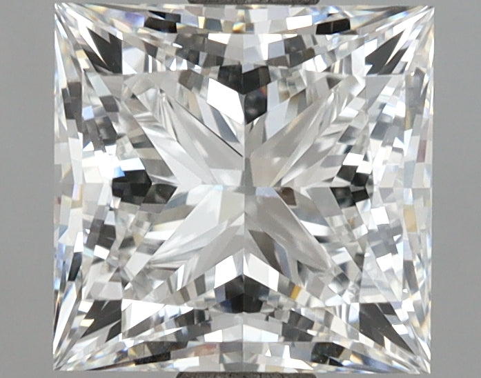 2.61 Carat Princess Shaped, Ideal Cut, E Color, VVS2 Clarity, IGI Certified Lab Grown Diamond