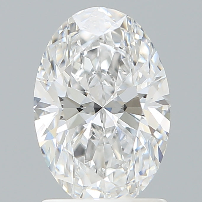 1.59 Carat Oval Shaped, Ideal Cut, D Color, VVS2 Clarity, IGI Certified Lab Grown Diamond