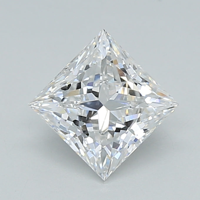 1.04 Carat Princess Shaped, Ideal Cut, E Color, VVS2 Clarity, IGI Certified Lab Grown Diamond