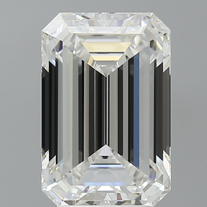4.41 Carat Emerald Shaped, Ideal Cut, E Color, VVS2 Clarity, IGI Certified Lab Grown Diamond
