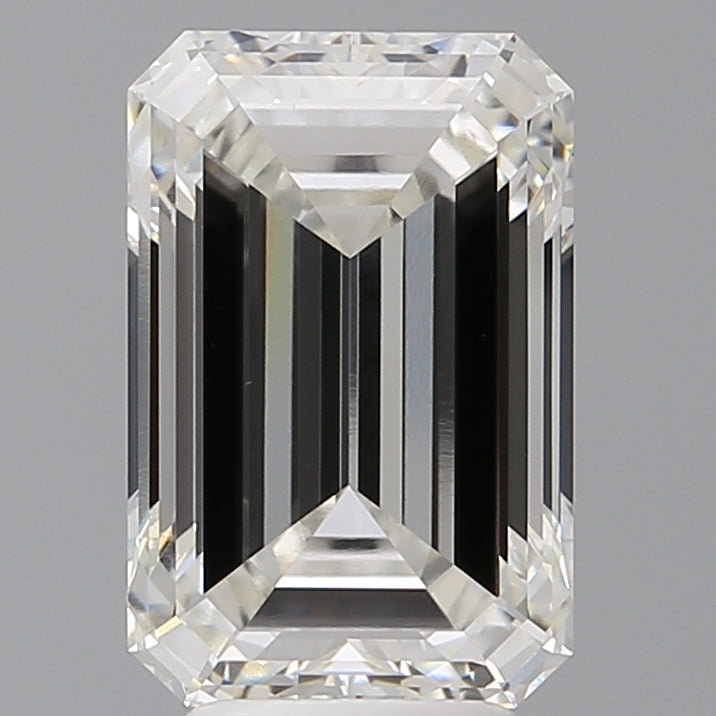 5.01 Carat Emerald Shaped, Ideal Cut, G Color, VVS2 Clarity, IGI Certified Lab Grown Diamond