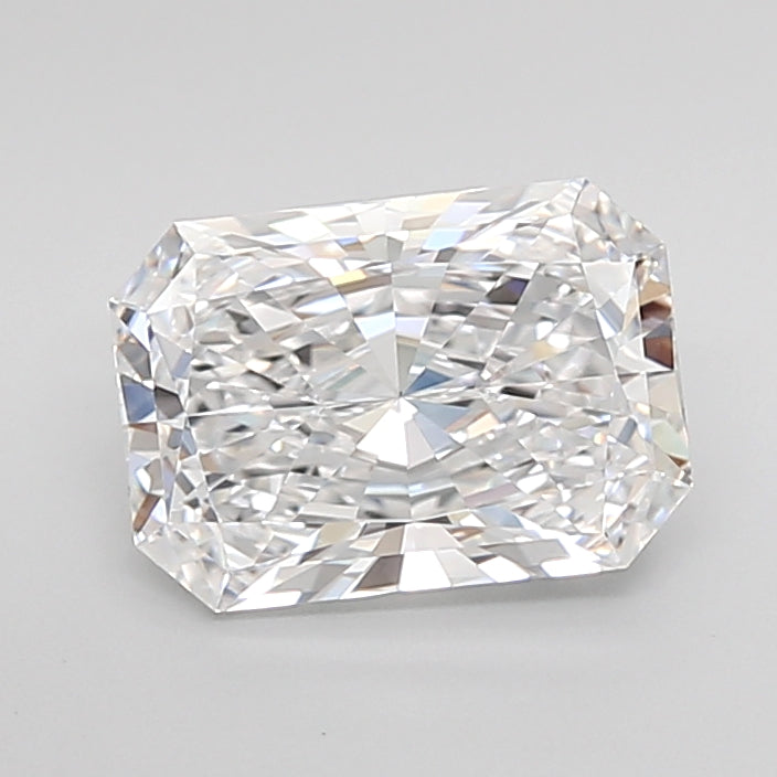 2.54 Carat Radiant Shaped, Ideal Cut, H Color, VVS2 Clarity, IGI Certified Lab Grown Diamond