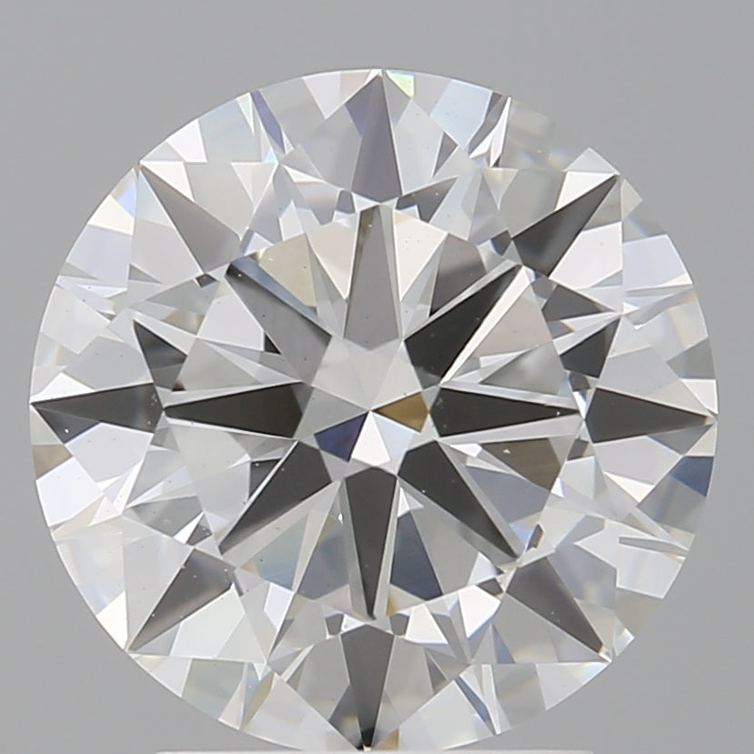 3.01 Carat Round Shaped, Ideal Cut, F Color, VVS2 Clarity, IGI Certified Lab Grown Diamond