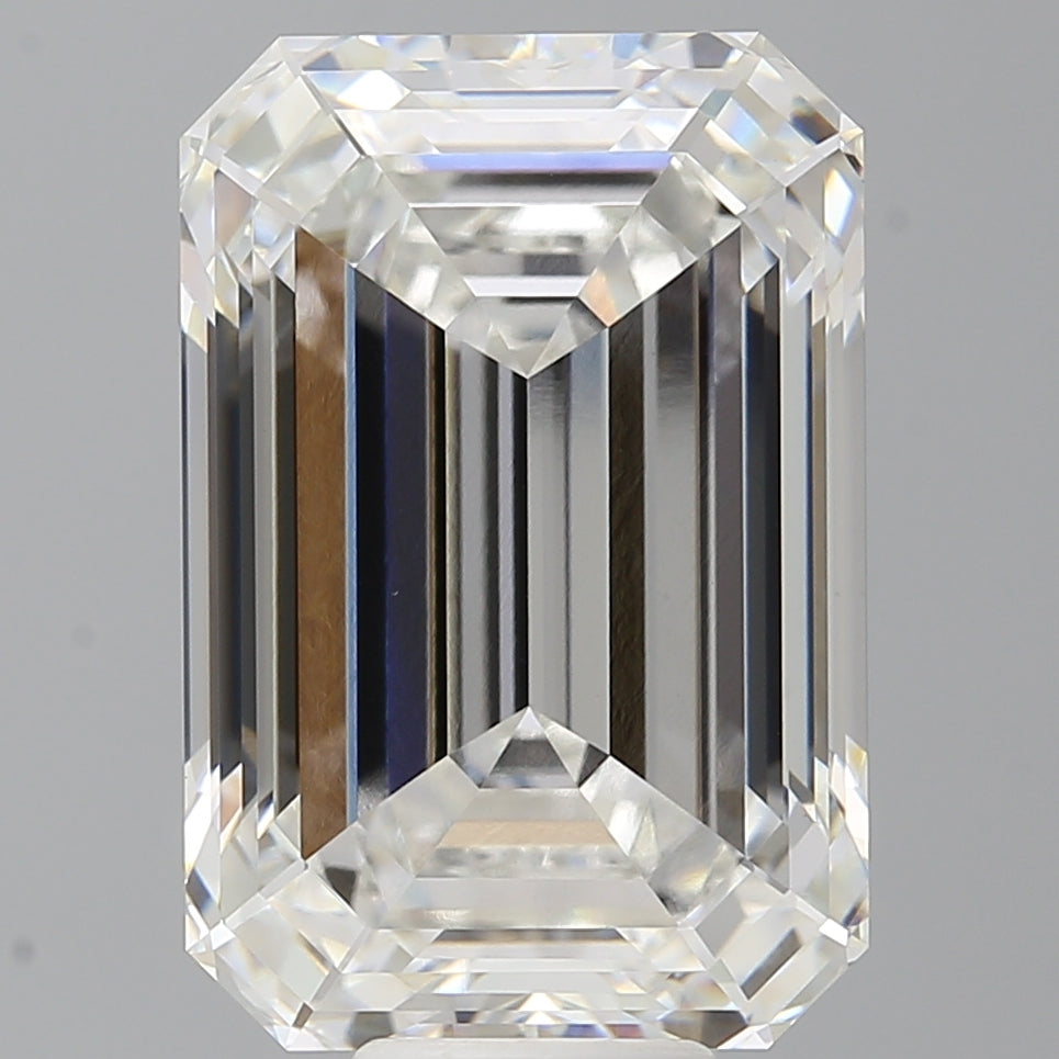 12.57 Carat Emerald Shaped, Ideal Cut, F Color, VS1 Clarity, IGI Certified Lab Grown Diamond